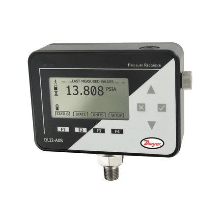 DWYER INSTRUMENTS Data Logger, Pressure Data Logger DLI2-G08